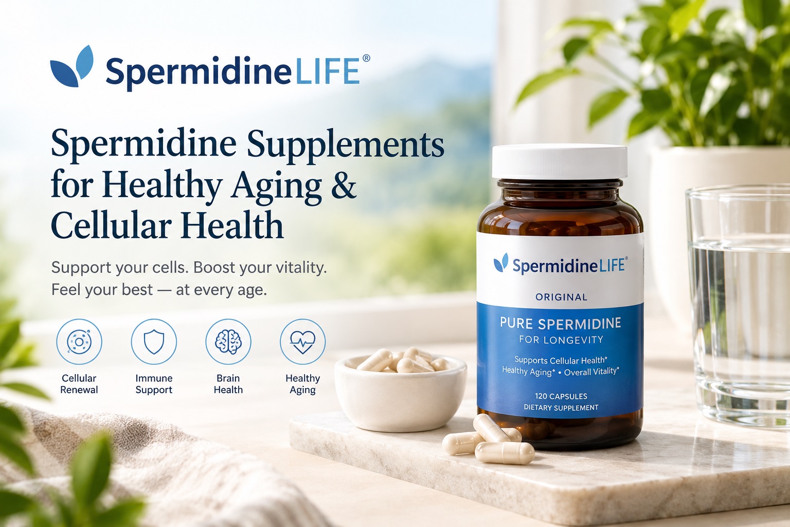 SpermidineLIFE spermidine supplements for healthy aging and cellular health