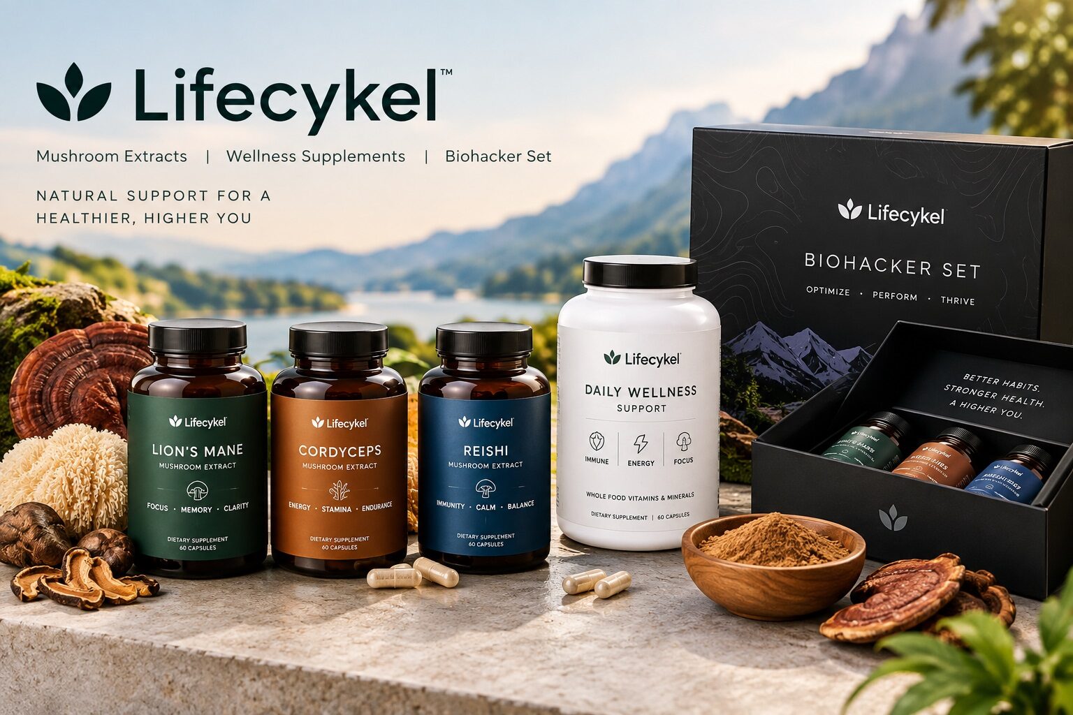 Lifecykel Review & Buying Guide: Best Mushroom Extracts, Biohacker Sets & Wellness Supplements