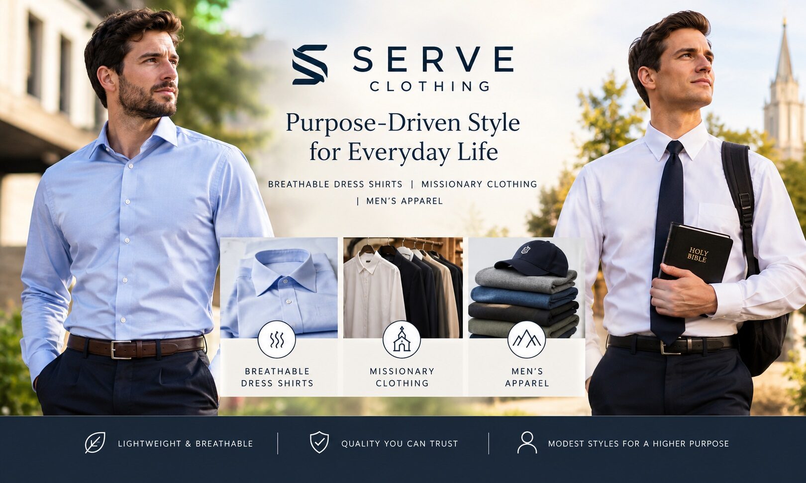 Best Serve Clothing Deals: Breathable Dress Shirts, Missionary Bundles & More